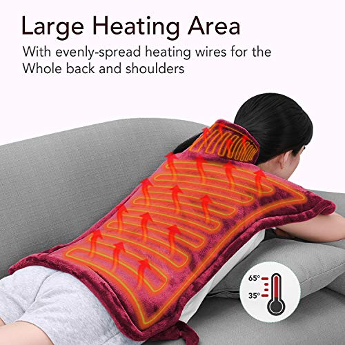 MaxKare Electric Heating Pad Neck Shoulder and Back Heating Wrap Back