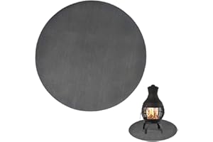 F-arrow Fireproof Chimineas Mat for Deck,Protection Grill & Patio Fire Pit Pad Hearth Rug, Fireproof Mat, Deck Protector for Wood Burning Fire Pit, Gas Fire Pit, Charcoal Grill (30 Inch)