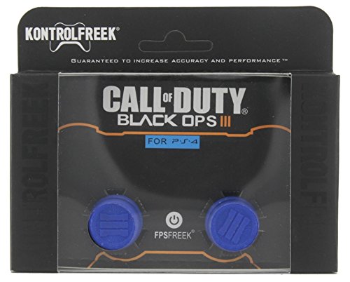Kontrol Freek Call of Duty Black Ops III Blue COD Thumb Grips Extender for PS4 Controller