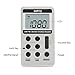 Pocket AM FM Radio Portable Digital Tuning with Best Reception - Hapito Personal Small Transistor Radio with Sterio Earphone, Rechargeable Battery and Lock Screen for Walk/Gym (Silver)