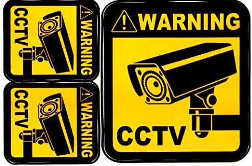 "5 Sheets" CCTV Camera Sticker Decal