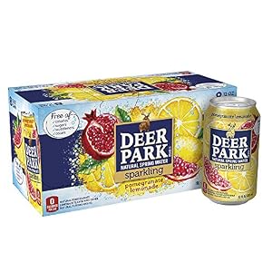 Image of Deer Park Sparkling Water, Pomegranate Lemonade, 12 oz. Cans (Pack of 8)
