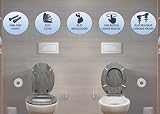 AQUALONA Luxury Oak Effect Toilet Seat Soft Close MDF with Universal Fittings view 6