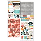 Simple Stories Snatp! Stickers Sheets, 4 by 6-Inch, Cat, 4-Pack