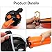 SLSON Dog Water Bottle Dog Feeder Food Container 2-in-1 for Pet Outdoor Dog Water Bowl with 2 Collapsible Dog Bowls for Travelling Hiking Walking, Orange