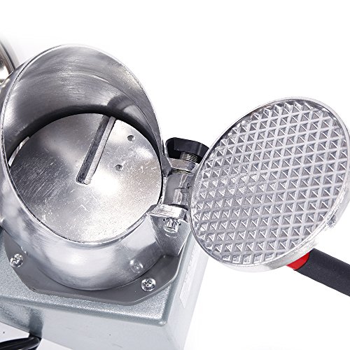 Olymstore Portable Electric Ice Shaver, Commercial Industrial Quality Crushed Ice Maker Stainless Steel Blade Snow Cone Maker Shaving Crusher Machine, 65 kg Per Hour - Single Blade Silver