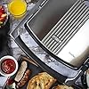 Breville Sandwich/Panini Press & Toastie Maker | 4-Slice | Non-stick-coated aluminium plates | Stainless Steel [VST026]