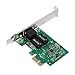 QNINE 10/100/1000 Mbps PCIe Network Card, Gigabit Ethernet Adapter PCI Express with Low Profile Bracket, PCI-e X1 RJ45 LAN Card for PC, Support Windows XP / 7/8 / 10