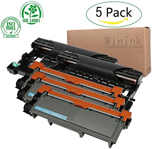 5-Pack Winink Replacement Toner and Drum Set for Brother TN660 TN-660 TN630 DR630 (3High Yield Black Toner, 2 High Yield Black Drum) Replacement for Brother hl-l2340dw dcp l2540dw hl-l2300d mfc-l2700d