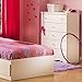 South Shore Crystal White Kids Twin Wood Captain's Storage Bed 3 Piece Bedroom Set