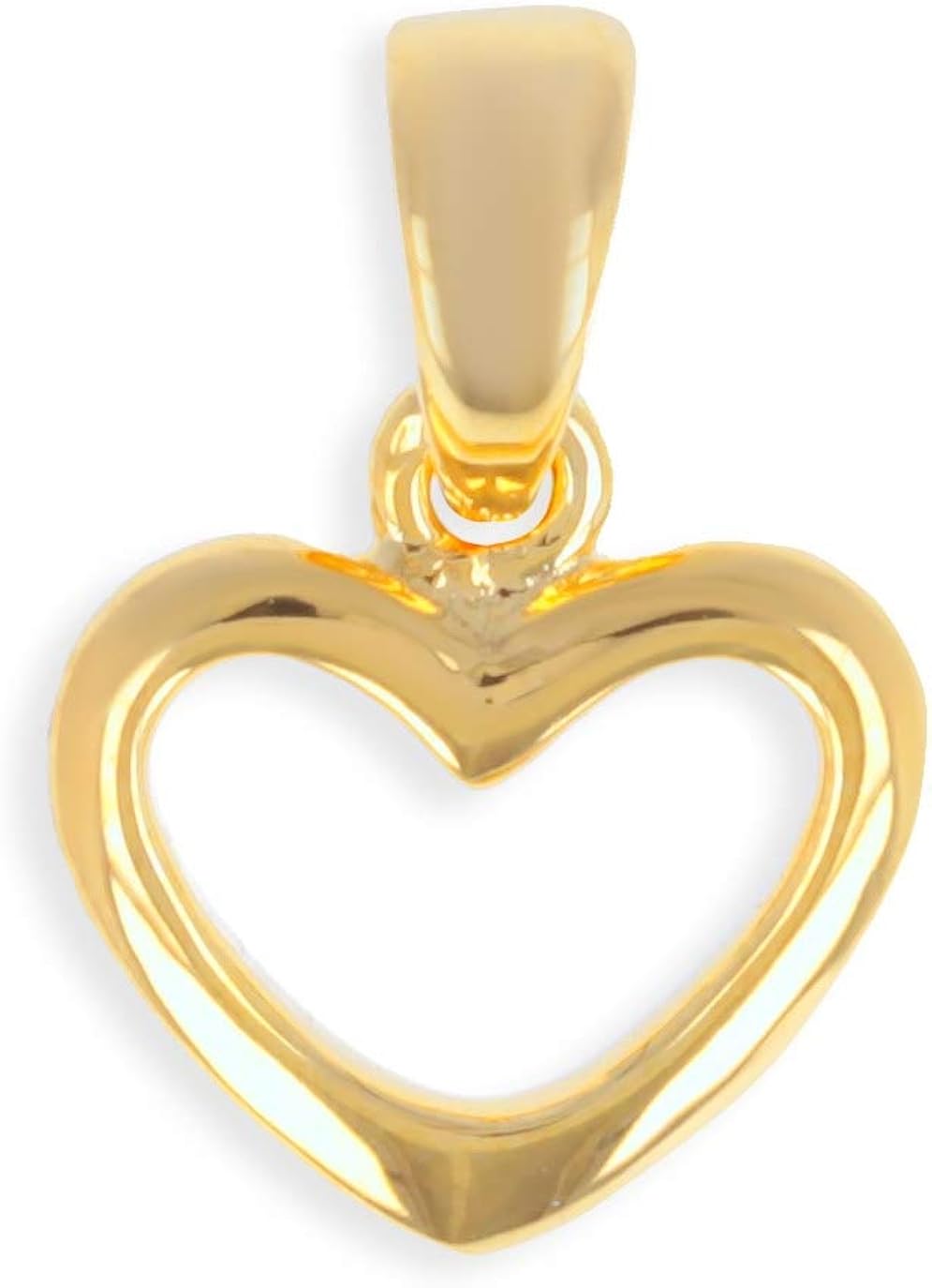 2Colors GoldPlated Pendant with Hollow Heart Amazon.co.uk Jewellery