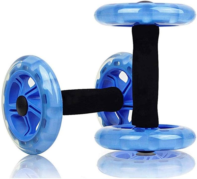 LKNJLL Core Wheels Dynamic Strength and Ab Trainer Roller, Set of 2,Home Fitness Workout-No Noise