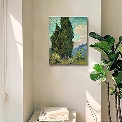 msspart Cypresses by Vincent Van Gogh, Green