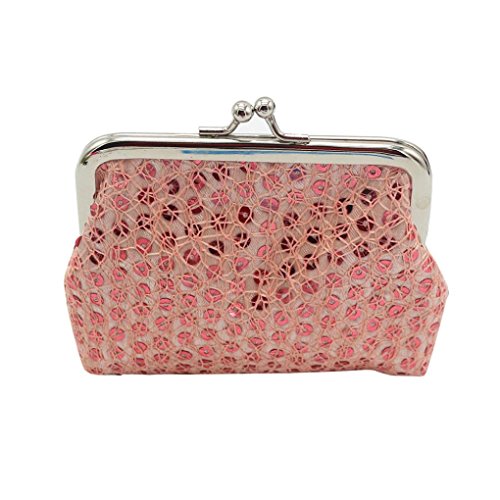 Hot Sale! Clearance! Women Wallets,Todaies Womens Small Sequin Wallet Card Holder Coin Purse Clutch Handbag (12cmX9cm, Pink)