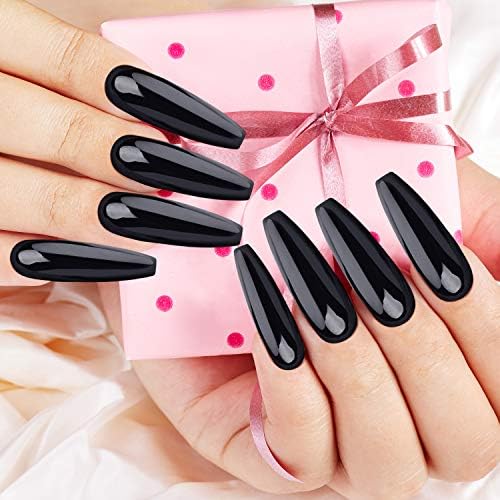 192 Pieces Extra Long Colorful False Nails Ballerina False Nails Full Cover Fake Nails Coffin Flat Press On Fake Nails Coffin Ballerina Nail For Nail Art Salon Decoration 8 Colors Classic Color
