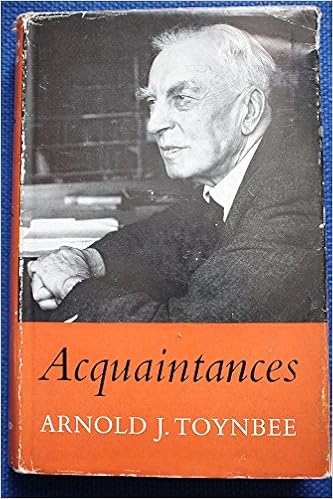 Acquaintances Toynbee Arnold Joseph 9780195001891 Amazon Com Books