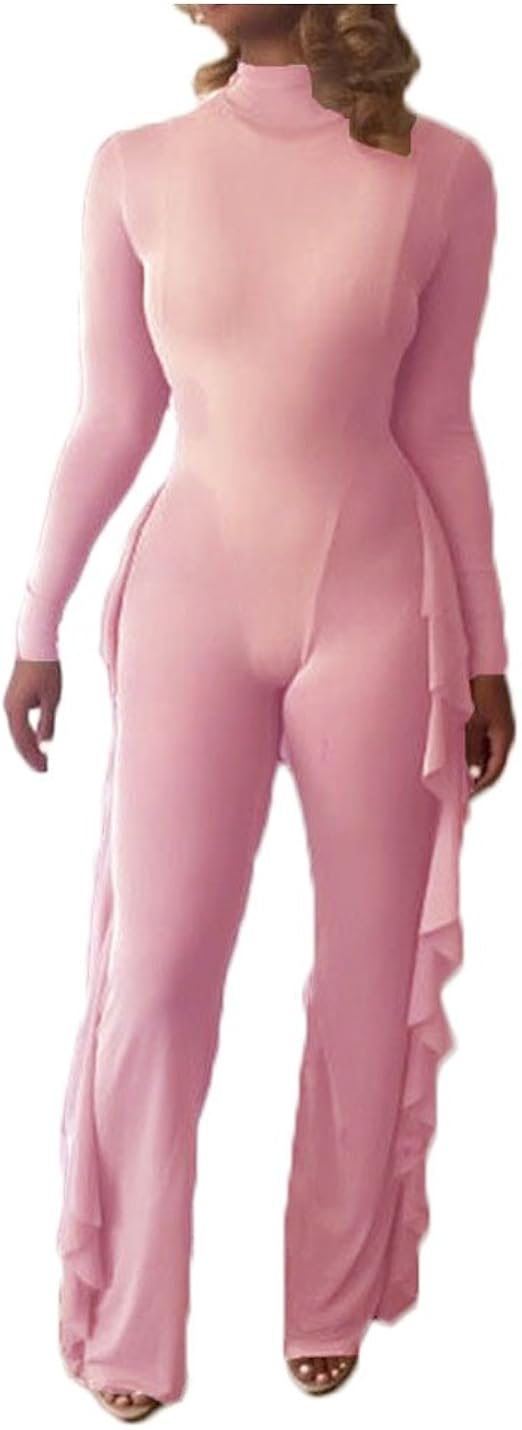 mesh jumpsuit swim cover up