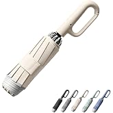HuayoRong Breliio Portable Foldable Travel Umbrella | Compact 10-rib sun and rain umbrella; fully automatic with ring handle; sturdy and windproof.