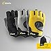 LIFECT Weight Lifting Gloves, Workout Gloves with Wrist Wrap Support for Men & Women, Full Palm Protection Breathable Fingerless Gloves for Weightlifting, Gym, Training, Pull ups