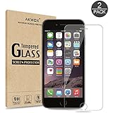 (Pack of 2) iPhone 8 Plus, 7 Plus, 6S Plus, 6 Plus Screen Protector, Akwox 0.33mm High Definition Clear Tempered Glass Screen Protector for iPhone 6S Plus / 6 Plus/iPhone 8 Plus / 7 Plus