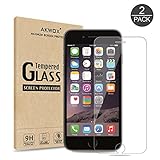 (Pack of 2) iPhone 6/6s Screen Protector, Akwox Ultra thin 0.33mm HD Clear 9H Tempered Glass Screen Protector Film For iPhone 6/6s