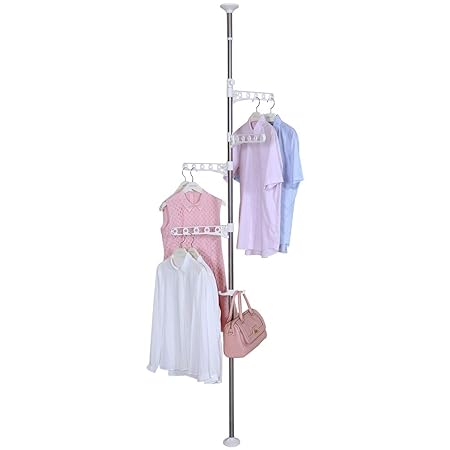 Hershii Portable Indoor Garment Coat Drying Rack Free Standing