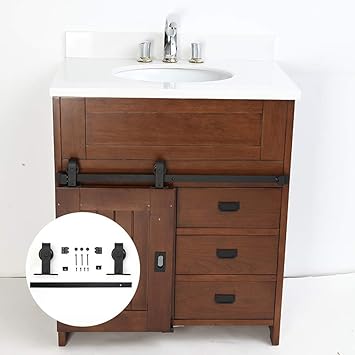 3 3ft Heavy Duty Sturdy Real Mini Sliding Barn Door Hardware Track