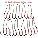 Shaddock Fishing 20, 50 Pack Sharp Jij Jigging Assist Hooks Stainless Steel Assist Fishing Hooks Fishhooks with White PE Line
