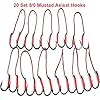 Shaddock-Fishing-20-50-Pack-Sharp-Jij-Jigging-Assist-Hooks-Stainless-Steel-Assist-Fishing-Hooks-Fishhooks-with-White-PE-Line