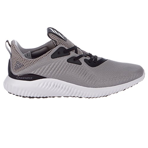 adidas Performance Men's Alphabounce 1 M Running Shoe, Medium Grey Heather/White/Black, 9 M US