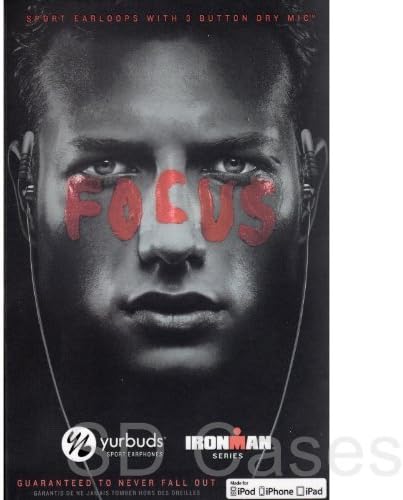 BRAND NEW yurbudsFocus Pro Sport IRONMAN Series Earloops Heaphones w/ 3 model 10201