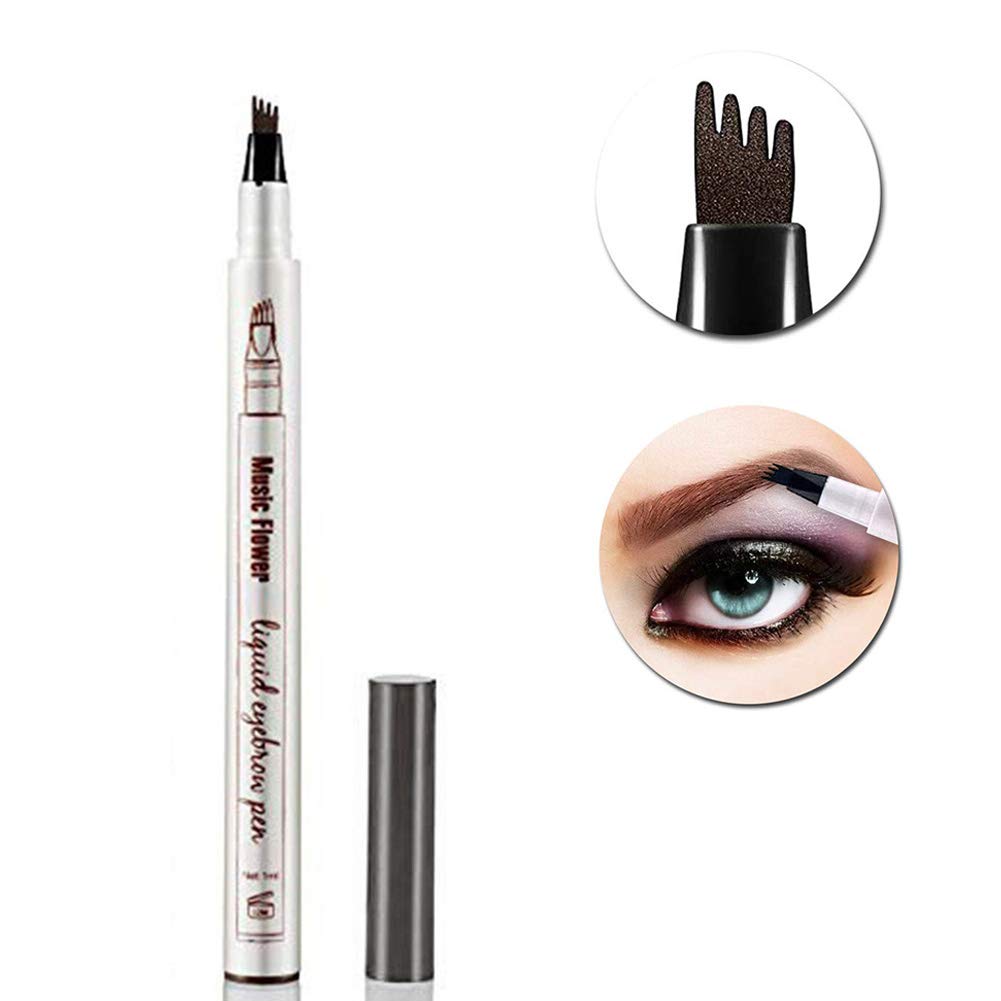 pen eyebrow brow microblade tattoo tat microblading tint ink makeup reddish brown liquid natural gray dark brows