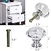Rbenxia 30mm Glass Diamond Shape Cabinet Knob Cupboard Drawer Pull Handle Used for Cabinet or Drawer Pack of 10pcs