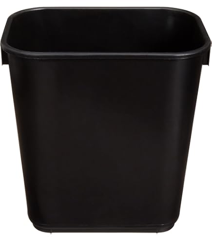 Amazon.com: inbesk 5 Gallon Plastic Office Trash Can, Black Matte