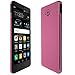 Skinomi TechSkin - Huawei Ascend XT Screen Protector + Pink Carbon Fiber Full Body Skin / Front & Back Wrap Clear Film / Ultra HD and Anti-Bubble Shield