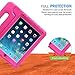 HDE Case for iPad Air 2 - Kids Shockproof Bumper Hard Cover Handle Stand with Built in Screen Protector for Apple iPad Air 2-2014 Release 2nd Generation (Hot Pink)