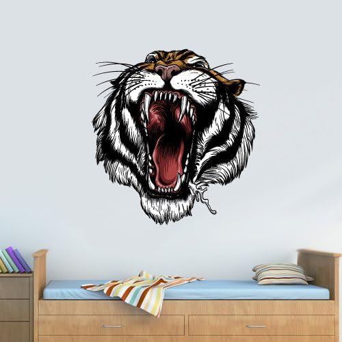 Full Color Wall Decal Mural Sticker Decor Art Beautyfull Cute Modern Tiger Animal Head (Col668)