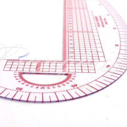 Righello Da Cucito Curvo In Plastica Francese, Multifunzione 6501, Per Vestiti, 360 Tacche - 5