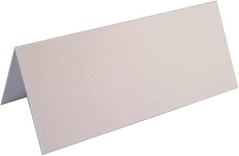 UK Card Crafts 100 x Smooth White Blank Wedding Place Cards 250gsm