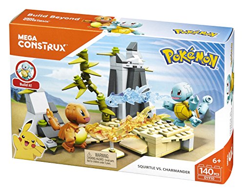 Mega Construx Pokemon Squirtle vs. Charmander