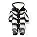 IDGIRL Winter Soft Baby Hooded knit romper outfit JY0138-Black-60cm