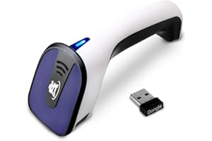 ScanAvenger Portable Wireless Bluetooth Barcode Scanner: 3-in-1 Hand Scanners - Cordless, Rechargeable 1D and 2D Scan Gun for Inventory Management - Wireless, Handheld, USB Bar Code/QR Code Reader
