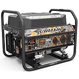 Firman P03609 4550/3650 Watt Recoil Start Gas Portable Generator cETL Certified with Camo Print, Black