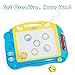 Magnetic Drawing Board for Kids and Toddlers with Stamps and Pen, Erasable Colorful Doodle Board, Preschool Learning and Educational Toy, Portable Magna Doodle Pro for Travel