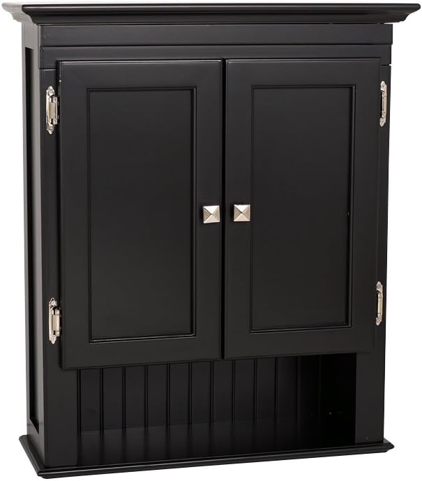 Amazon Com Zenith Products 9718zza Sanibel Wall Cabinet Black Home Kitchen
