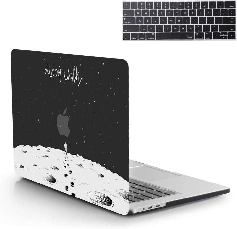 13 Inch MacBook Pro Case 2019 2018 2017 2016 Release A2159 A1989 A1706 A1708 Hard Case Shell Cover & Keyboard Cover with/Without Touch Bar and Touch ID for Apple 13 inch MacBook Pro Case (Moon Walk)