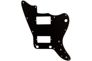 TAOQIDIANNAO Custom For Japan Jazzmaster PAF Style No Rthythm Electric Guitar Pickguard (3 Ply Black)