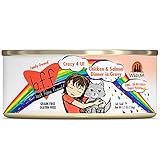 Weruva B.F.F. Omg - Best Feline Friend Oh My Gravy!, Crazy 4 U! With Chicken & Salmon In Gravy Cat Food By, 5.5Oz Can (Pack Of 24)