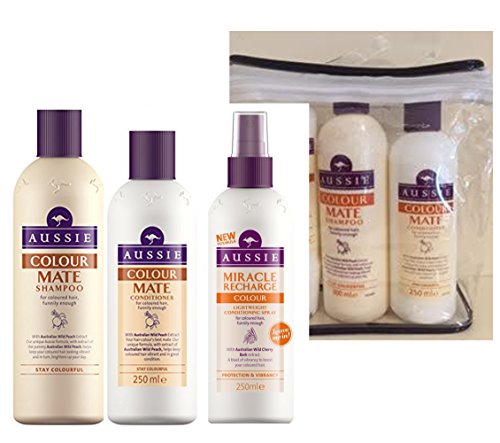 Aussie Colour Mate Gift Set Shampoo 300ml Conditioner 250ml 3