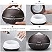 Essential Oil Diffuser, Dularf Wood Grain Aromatherapy Diffuser Cool Mist Nebulizer Diffuser Humidifier 400ml for Office Home Compatible 15 Color Lighting & Timer Settings (brown)